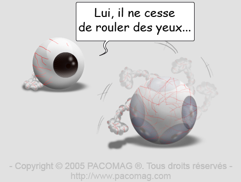 rouler des yeux